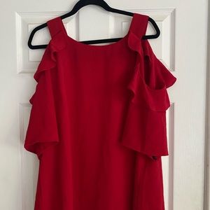 Peek-a-boo shoulder blouse